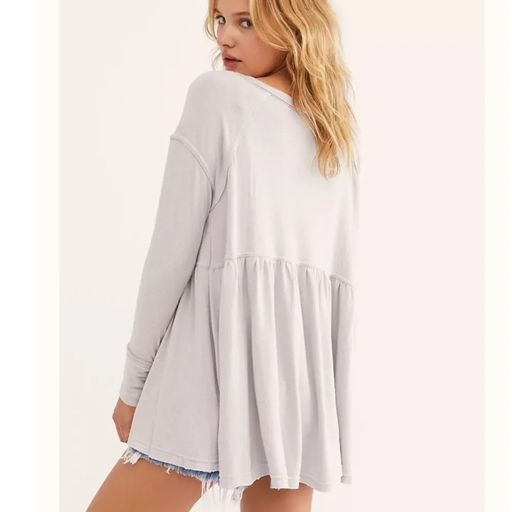 NWT Free People Forever Your Girl Babydoll Tee
